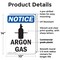 Signmission Argon Gas OSHA Notice Sign, Plastic, 10in W x 14in L, 2PK OS-2PACK-NS-P-1014-V-10174 - alternate 6